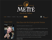 Tablet Screenshot of distillerie-mette.com